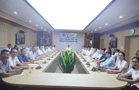 ĐẢNG BỘ CÔNG TY SKYPEC THAM DỰ HỘI NGHỊ TOÀN QUỐC QUÁN TRIỆT, TRIỂN KHAI THỰC HIỆN CÁC NGHỊ QUYẾT CỦA BỘ CHÍNH TRỊ VỀ ĐỔI MỚI CÔNG TÁC XÂY DỰNG VÀ THI HÀNH PHÁP LUẬT, VỀ PHÁT TRIỂN KINH TẾ TƯ NHÂN TRONG KỶ NGUYÊN MỚI